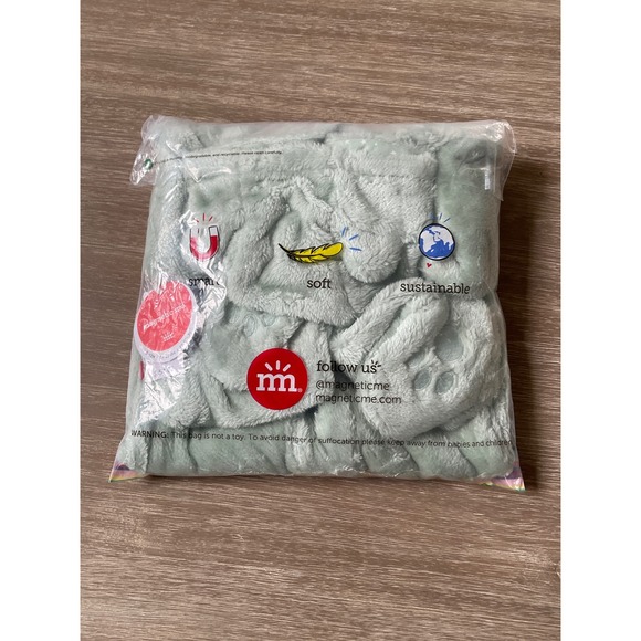 Magnetic Me Soft Spruce Minky Bear Footie Pajamas 9-12 Months New With Tags - Picture 5 of 6